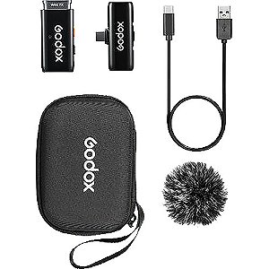 Microfone Godox WES2 USB-C Sem Fio (1TX+1RX)