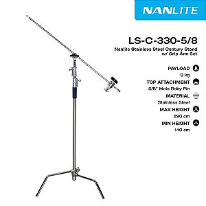 Tripé de iluminação NANLITE LS-C-330