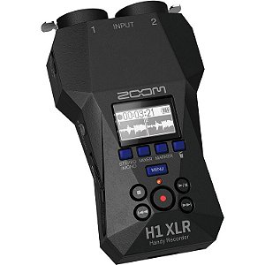 Gravador de áudio portátil para vídeo Zoom - H1-XLR