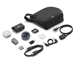 Microfone DJI Mic Mini 2 (1 TX Microfone + 1 RX Receptor) BR - DJI145