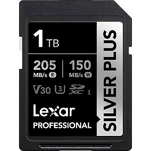 Cartão de Memória SD 1TB Lexar Silver Plus V30