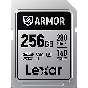 Cartão de Memória SD 256GB Lexar Armor Silver Pro V60