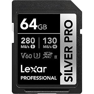 Cartão de Memória SD 64GB Lexar Silver Pro V60