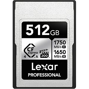 Cartão de Memória SD LEXAR 512GB CFexpress Type A Professional 4.0