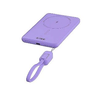 CARGADOR PORTÁTIL G-TIDE POWERBANK SLIM 01 5.000MAH LIGHTNING/USB-C PURPLE