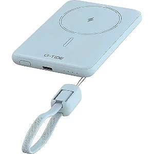 CARGADOR PORTÁTIL G-TIDE POWERBANK SLIM 01 5.000MAH LIGHTNING/USB-C BLUE