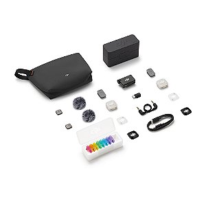 Microfone DJI Mic Mini 2S (2 TX + 1 RX + Case) BR - DJI153