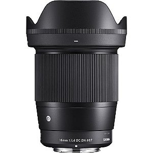 Lente SIGMA 16mm f/1.4 DC DN Contemporary para SONY (E mount APS-C)