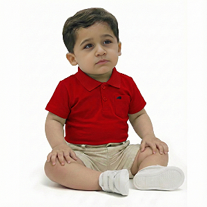 Polo Astro - Suedine Vermelha