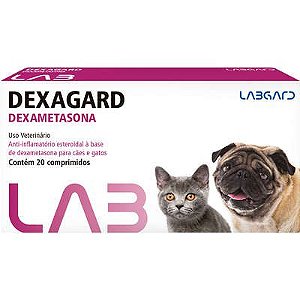 Anti-Inflamatório Oral Labgard Dexagard para Cães e Gatos 20 Comprimidos