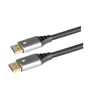 Cabo 5+ DisplayPort M + DisplayPort M 1.4, HBR 8K, com Trava, 3 Metros - 018-7500