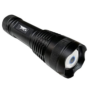 Lanterna Tatica T9 8875 Militar Com bateria extra, Mega potente com zoom, 5 modos de iluminação