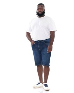 Bermuda Jeans Masculina Plus Size Shyros Com Elastano
