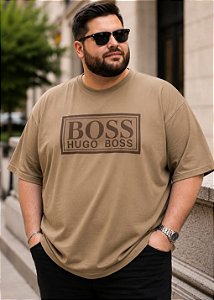 CAMISETAS BOSS ALGODÃO MASCULINA PLUS SIZE G3 AO G9