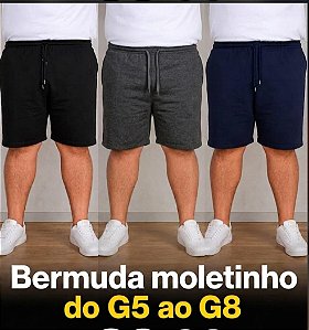 Bermuda Moleton Masculina Plus Sise G5 ao G8