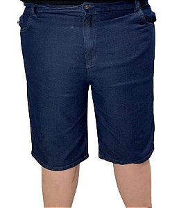 Bermuda Masculina Plus Size Jeans Azul