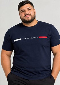 Camisetas Tommy Algodão Plus Size Masculina G3 ao G9
