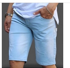 Bermuda Jeans Plus Size Masculino Stone 48 até 66