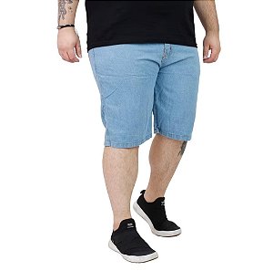Bermuda Jeans Plus Size Masculino Dazzling Stone 56 até 66