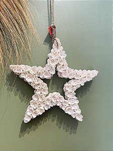 Estrela de Conchas - Ornamento Decorativo - 30CM