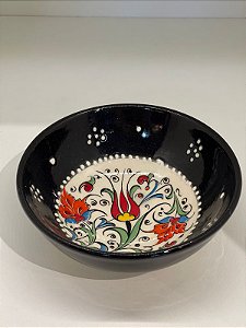 Bowl - Preto - Cerâmica - Turquia - Tamanho Médio