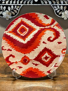 Sousplat - Individual - Ikat - Vermelho