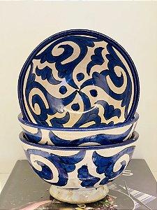 Bowl Marroquino - Azul -  Cerâmica - Tamanho Grande
