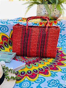 Bolsa Praia - Palha Peruana - Laranja