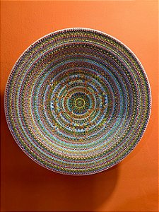 Prato de Parede Extra Grande 68CM - Turquia - Relevo - Cerâmica