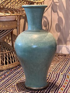 Vaso Decorativo - Marroquino - Verde - Ceramica 56CM