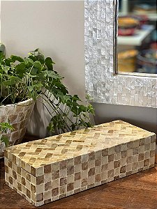 Caixa Decorativa - Madrepérolas - 36X14