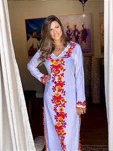 Kaftan - Bordado - Branco - P