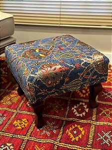 Banqueta Jacquard Turquia - Azul Escuro