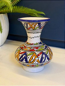 Vaso Marroquino - Ceramica - Colorido