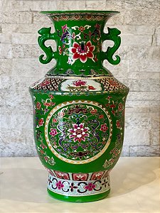 Vaso Decorativo - Verde - Ceramica 25CM