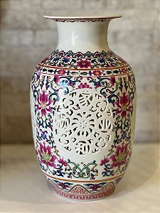 Vaso Decorativo - Colorido  - Ceramica 24 CM