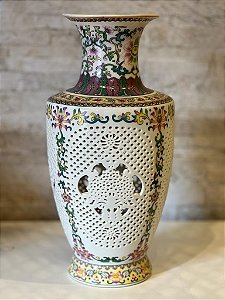 Vaso Decorativo - Vermelho - Ceramica 25CM - Marrocos For You