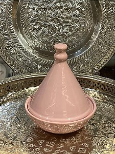 Tagine Saleiro - Rosa - Modelo Marrocos