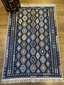 Tapete - Dupla Face - Turco - 1,40 x 1,00MT - Azul