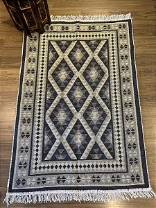 Tapete - Dupla Face - Turco - 1,40 x 1,00MT - Cinza