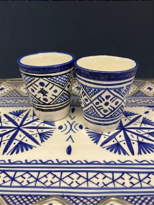 Xicara Marroquina  - Par - Cerâmica de Fez