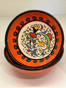 Bowl - Laranja - Cerâmica - Turquia - Tamanho Médio
