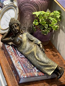 Buda - Deitado - Resina - 46CM