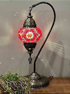 Luminária Turca - Abajur - Pendente M - Vermelha Estrela - Marrocos For You  | Decoração e Vestuário - Étnico