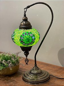 Luminária Turca - Abajur - Pendente G - Verde Estrela
