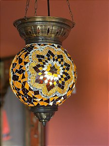 Luminária de Teto - Turca - Dourada
