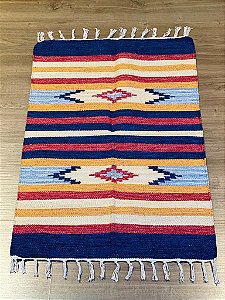 Tapete - Kilim - Indiano - Colorido - 0,90 x 0,60cm