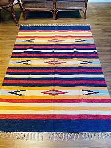 Tapete - Kilim - Indiano - Colorido -  2,00 x 1,40MT