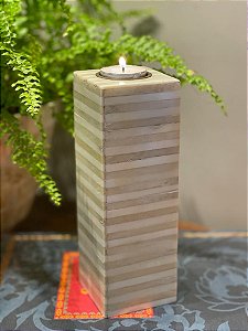 Castiçal - Porta Vela - Osso - Off White e Bege
