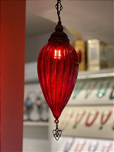 Luminária de Teto - Turca - Vermelho